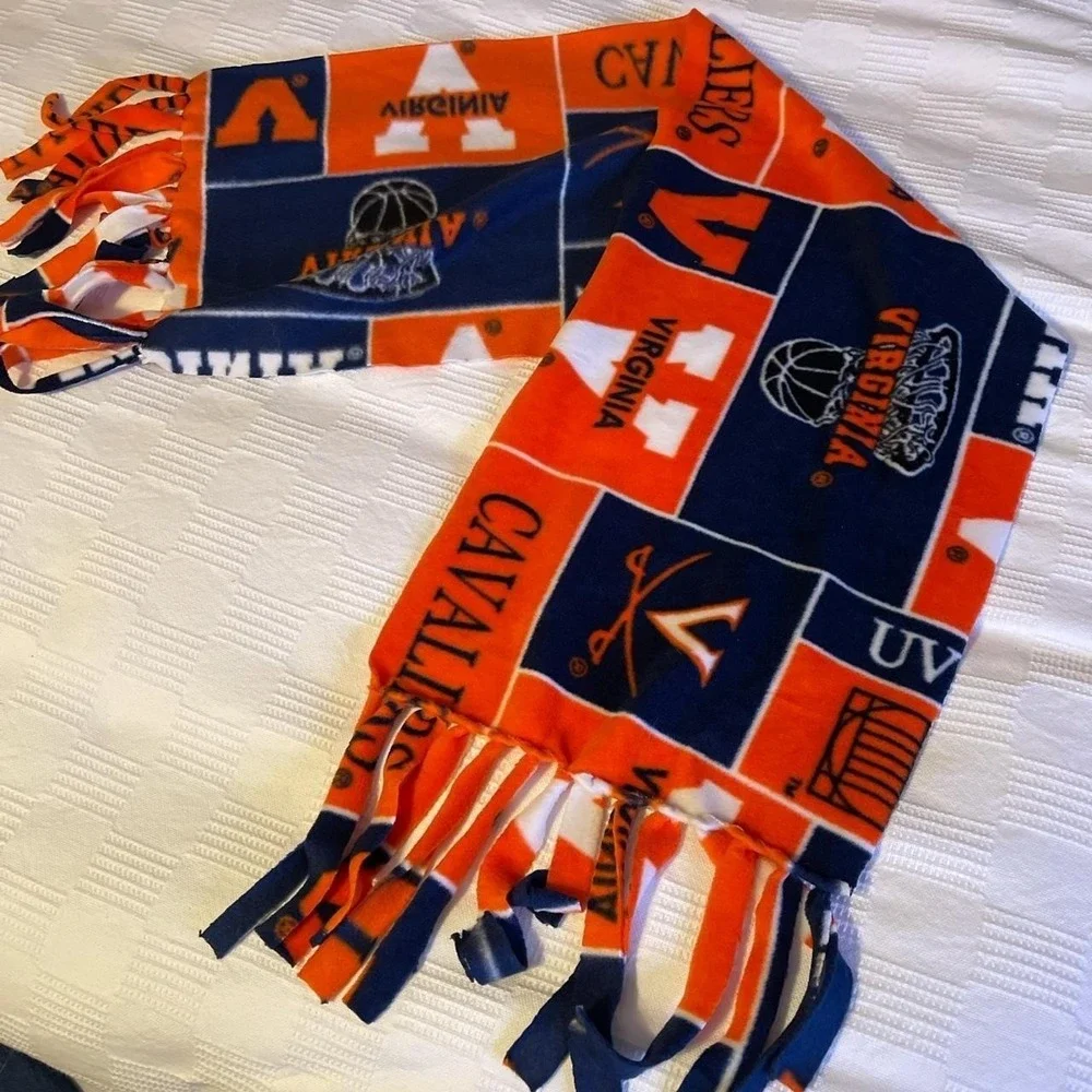 Virginia Cavaliers Basketball Fleece Handmade Scarf